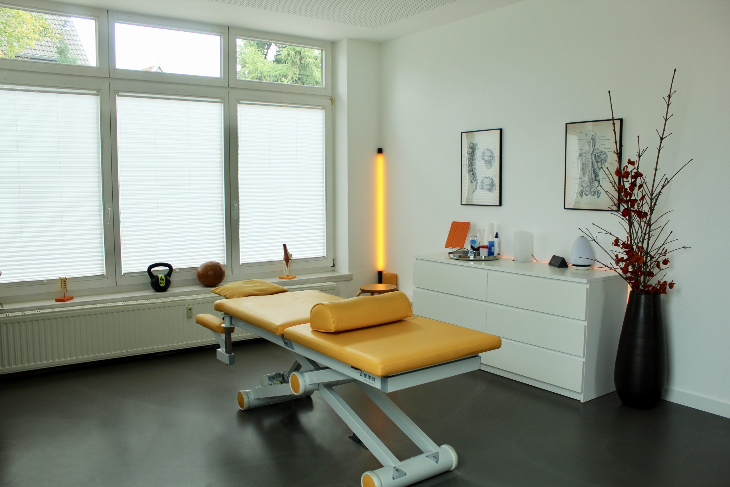Behandlungszimmer der Physiozentrale Angelmodde